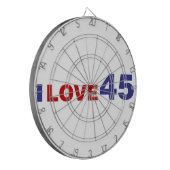 I Liebe 45 Dartscheibe (Vorderseite Links)