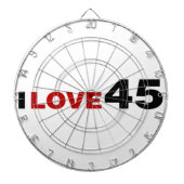 I Liebe 45 Dartscheibe (vorne)