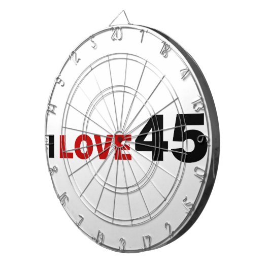 I Liebe 45 Dartscheibe (Vorderseite rechts)