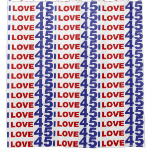 I Liebe 45 Duschvorhang