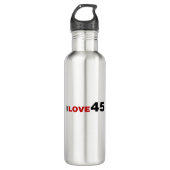 I Liebe 45 Edelstahlflasche (Vorderseite)