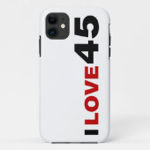I Liebe 45 Fall Mate iPhone Case-Mate iPhone Hülle (Rückseite)