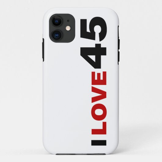 I Liebe 45 Fall Mate iPhone Case-Mate iPhone Hülle (Rückseite)