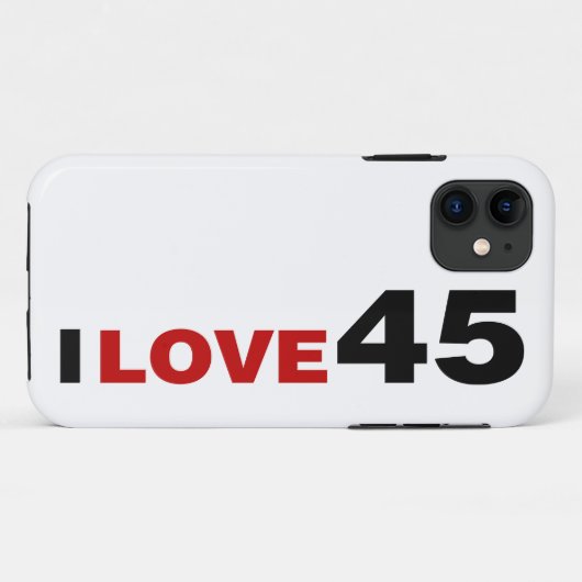 I Liebe 45 Fall Mate iPhone Case-Mate iPhone Hülle (Rückseite (Horizontal))