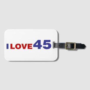 I Liebe 45 Gepäckanhänger