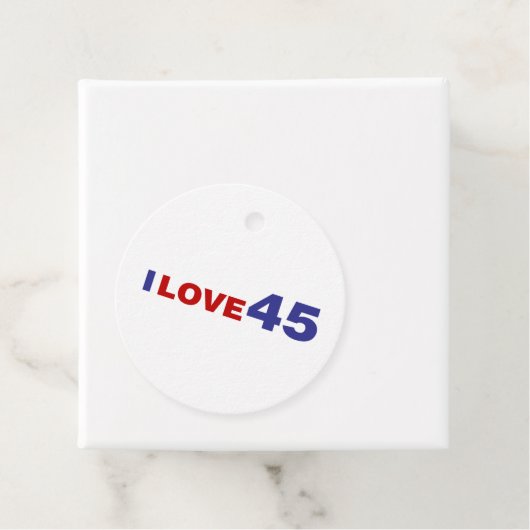 I Liebe 45 Geschenkanhänger (Beispiel)