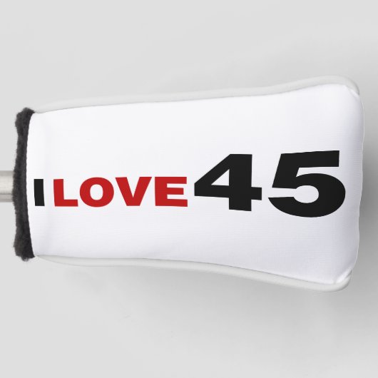 I Liebe 45 Golf Head Cover Golf Headcover (Vorderseite)