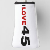 I Liebe 45 Golf Head Cover Golf Headcover (Rotieren 90)