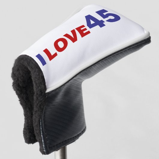 I Liebe 45 Golf Headcover (3/4 Vorderseite)
