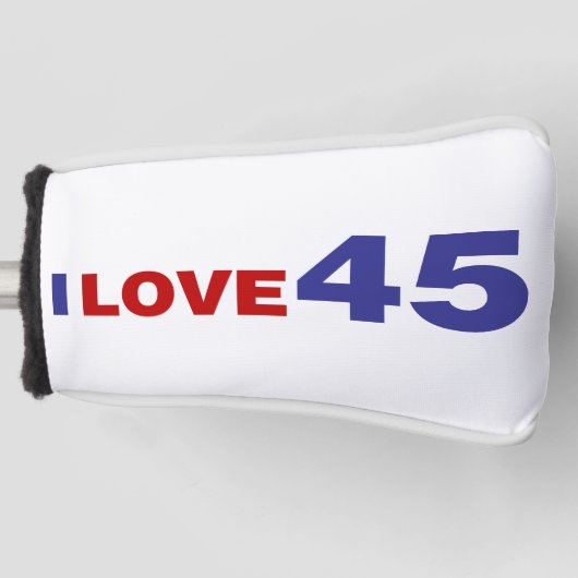 I Liebe 45 Golf Headcover (Vorderseite)