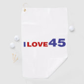 I Liebe 45 Golfhandtuch (Insitu)