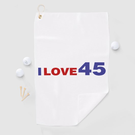 I Liebe 45 Golfhandtuch (Insitu)