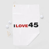 I Liebe 45 Golfhandtuch (Insitu)