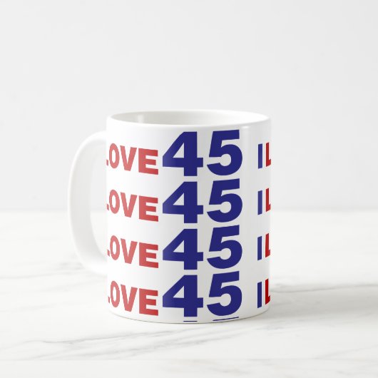I Liebe 45 Kaffeetasse (Vorderseite Links)