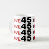 I Liebe 45 Kaffeetasse (Vorderseite Links)