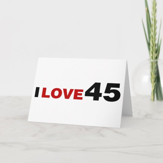 I Liebe 45 Karte (Vorderseite)