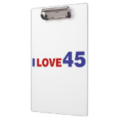 I Liebe 45 Klemmbrett (Links)