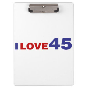 I Liebe 45 Klemmbrett