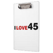 I Liebe 45 Klemmbrett (Links)