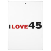 I Liebe 45 Klemmbrett (Rückseite)