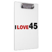 I Liebe 45 Klemmbrett (Rechts)