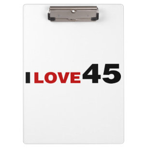 I Liebe 45 Klemmbrett