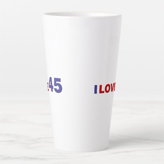 I Liebe 45 Milchtasse (Vorderseite)