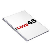 I Liebe 45 Notizblock (Rechte Seite)