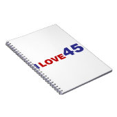 I Liebe 45 Notizblock (Rechte Seite)