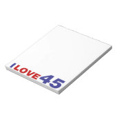 I Liebe 45 Notizblock (Rotiert)