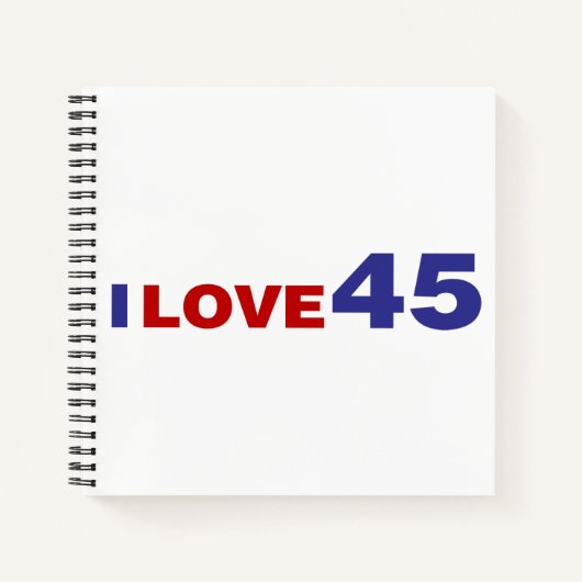 I Liebe 45 Notizblock (Vorderseite)