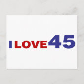 I Liebe 45 Postkarte (Vorderseite)