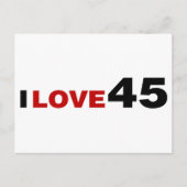 I Liebe 45 Postkarte (Vorderseite)