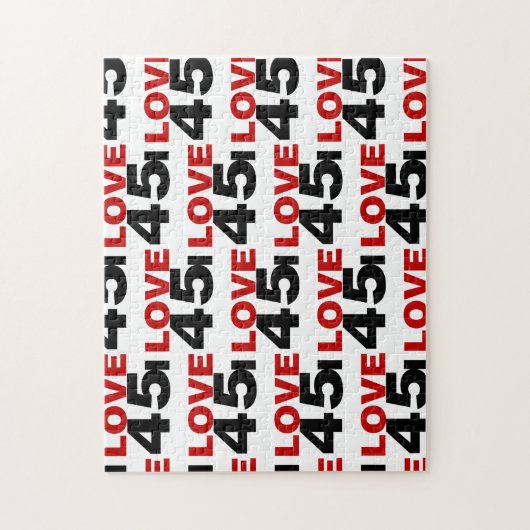 I Liebe 45 Puzzle (Vertikal)