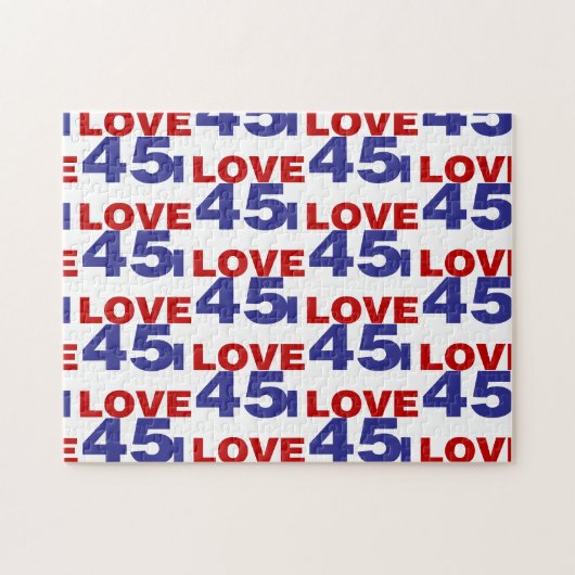 I Liebe 45 Puzzle (Horizontal)