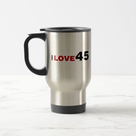 I Liebe 45 Reisebecher (Links)