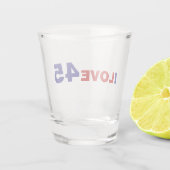 I Liebe 45 Schnapsglas (Rückseite)