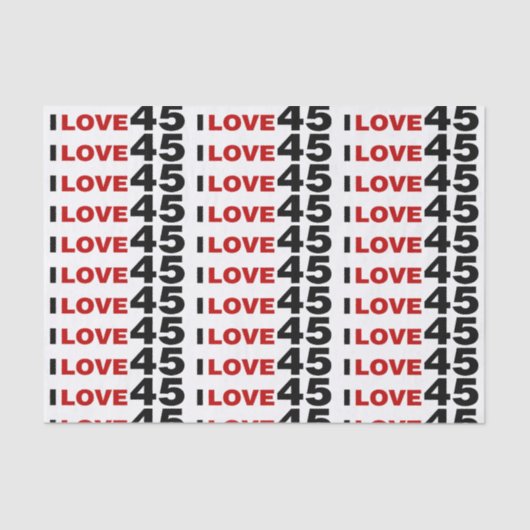 I Liebe 45 Seidenpapier (Vorderseite)
