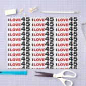I Liebe 45 Seidenpapier (Handwerk)
