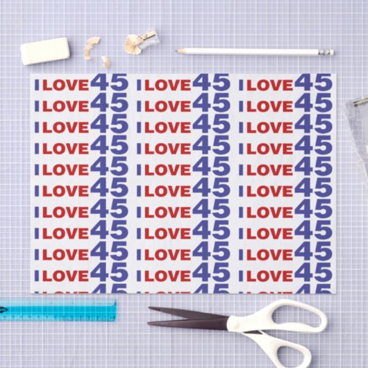 I Liebe 45 Seidenpapier (Handwerk)