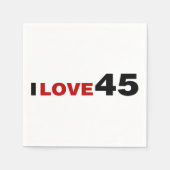 I Liebe 45 Serviette (Vorderseite)