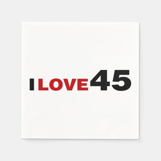I Liebe 45 Serviette (Vorderseite)