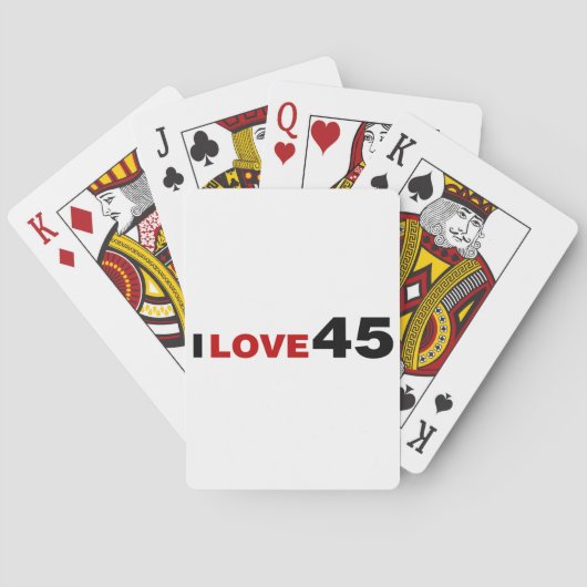 I Liebe 45 Spielkarten (Rückseite)
