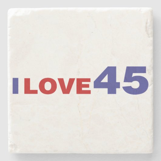 I Liebe 45 Steinuntersetzer (Vorderseite)