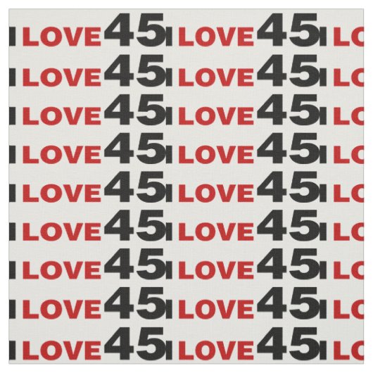 I Liebe 45 Stoff (Muster)