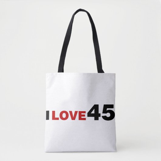I Liebe 45 Tasche (Vorderseite)