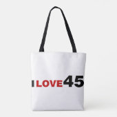 I Liebe 45 Tasche (Rückseite)