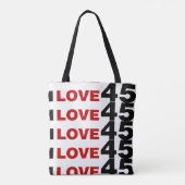 I Liebe 45 Tasche (Rückseite)