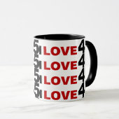 I Liebe 45 Tasse (VorderseiteRechts)