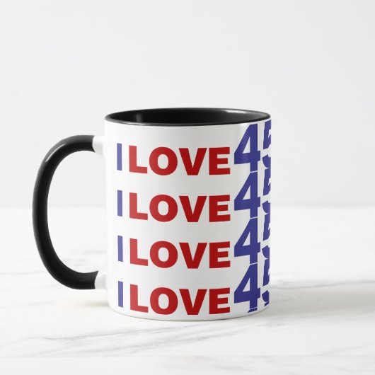 I Liebe 45 Tasse (Links)